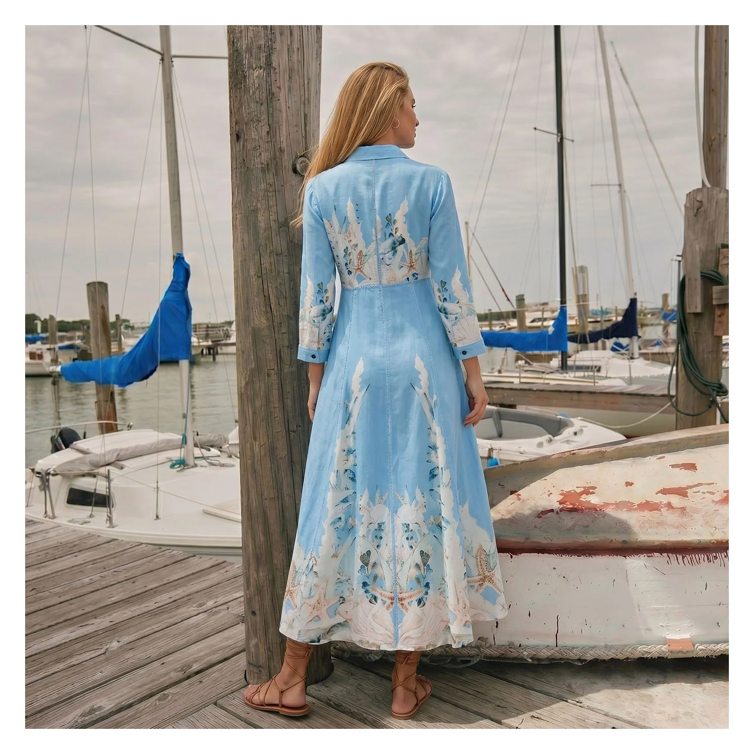 FRAGRANCE SHIRT DRESS WITH CAMY - Image 2