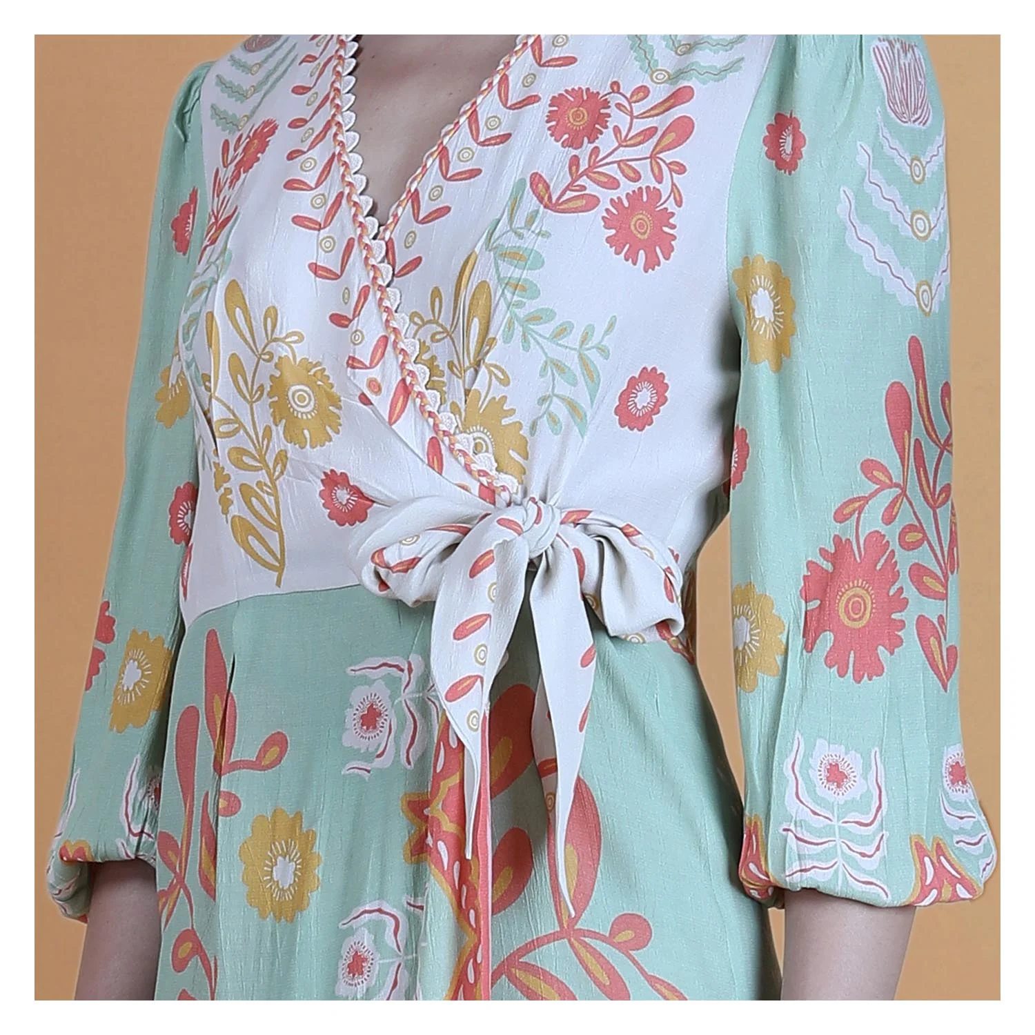 SAFREEN WRAP DRESS - Image 4